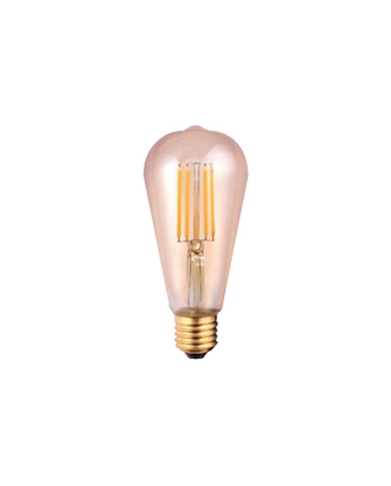BOMBILLA LED VINTAGE AMBAR  ST64 - E27 – 6,5W - 2200K